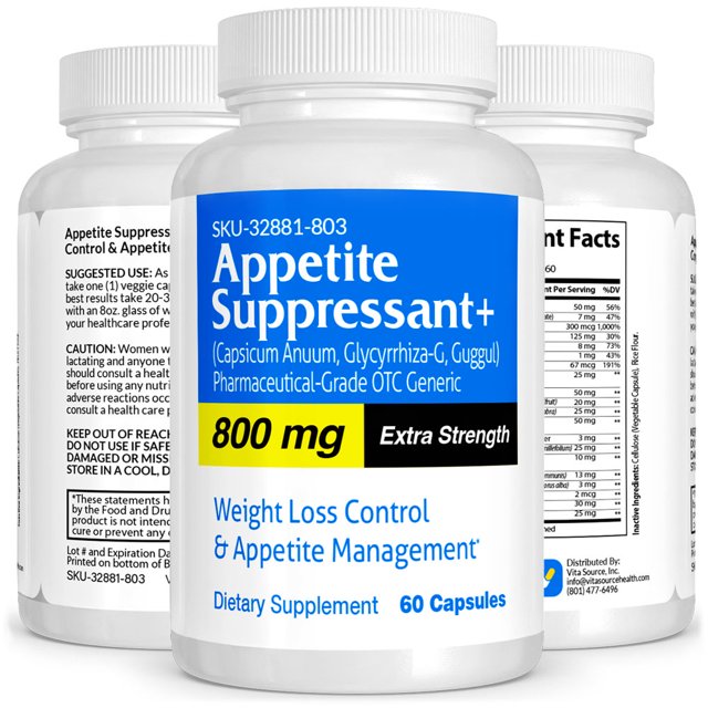 Appetite Suppressant for Weight Loss Pharmaceutical Grade OTC 800 mg