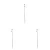 Appetizer Dessert Forks, 3 Pcs Mini Salad Fruit Tasting Forks, Stainless Steel Long Handle Salad Fork, Portable Dessert Forks for Birthday Party Wedding Restaurant, 8x0.35 inch