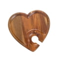 thumbnail image 1 of Appetizer Plate Snack Serving Board Wooden Drink Holder Heart Shaped Tray for Party Home Kitchen Use, 1 of 9