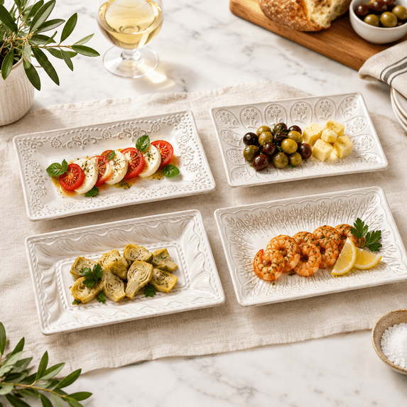 Appetizer Plates Set Of 4 8.25