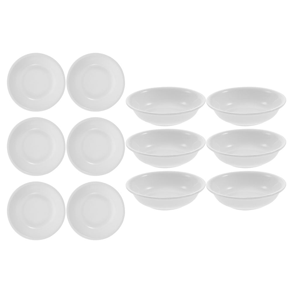 Appetizers 12 Pcs Ktchen Dipping Sauce Dishes Seasoning Round Small Bowl White