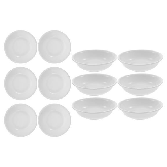 Appetizers 12 Pcs Ktchen Dipping Sauce Dishes Seasoning Round Small Bowl White
