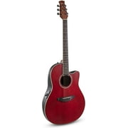 Applause 6 Strings Acoustic Electric Guitar, Ruby Red, 83.2 oz, 40