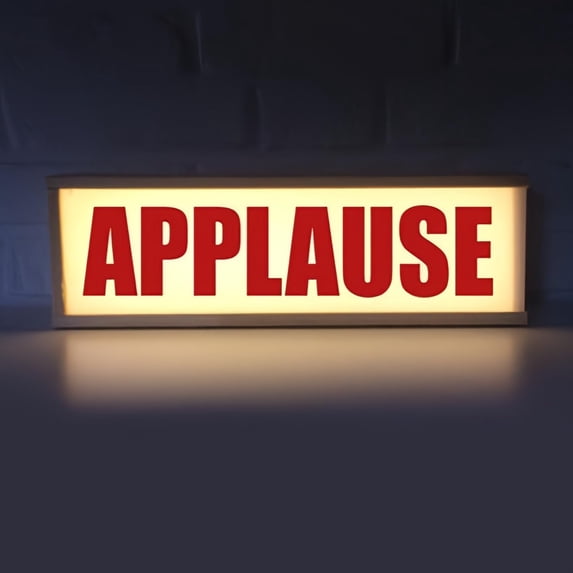 Applause RGB LED Neon Lightbox Dimmable Wall Mountable Pulsing Studio ...