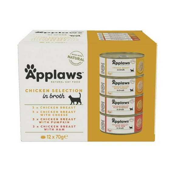 Applaws Cat Food Chicken Deluxe Select (12Pk) 70g Case of 4