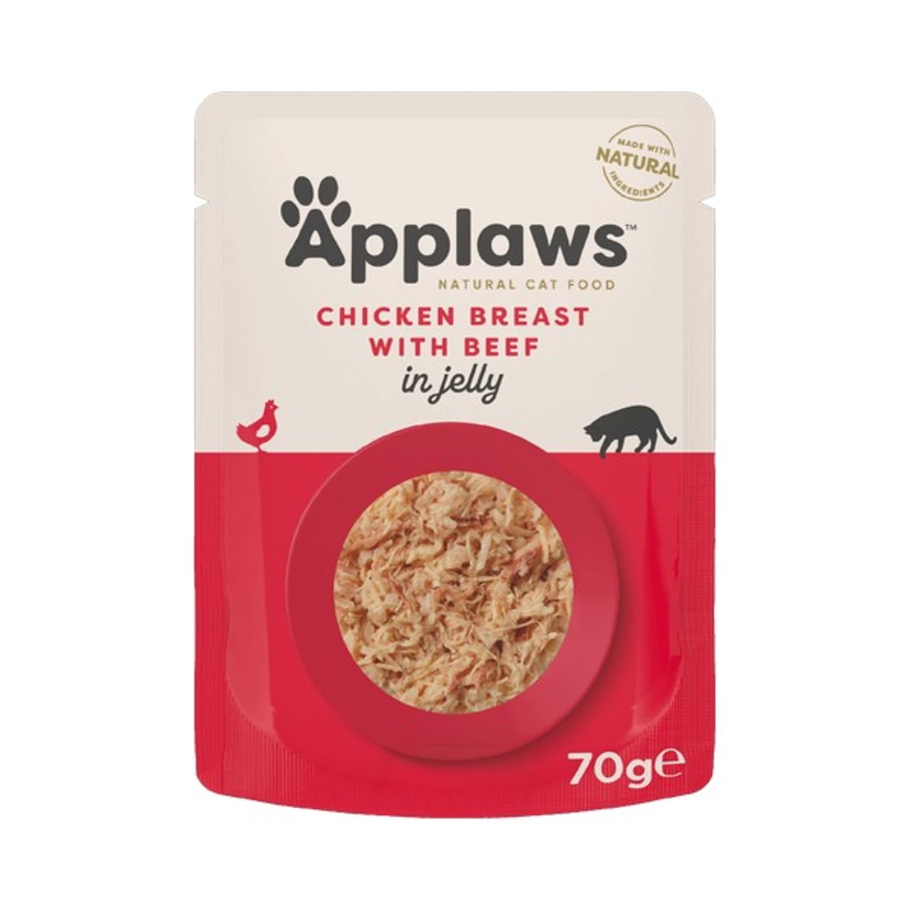Applaws Cat Pouch Chicken With Beef In Jelly Cat Food 70g Case of 16
