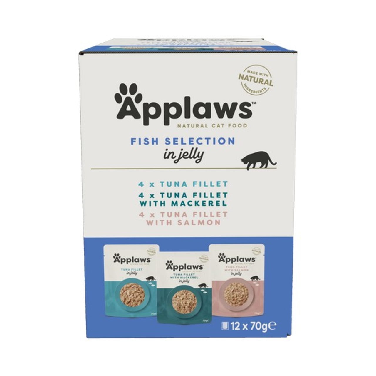 Applaws Cat Pouch Fish Selection in Jelly Cat Food 12Pk 70g