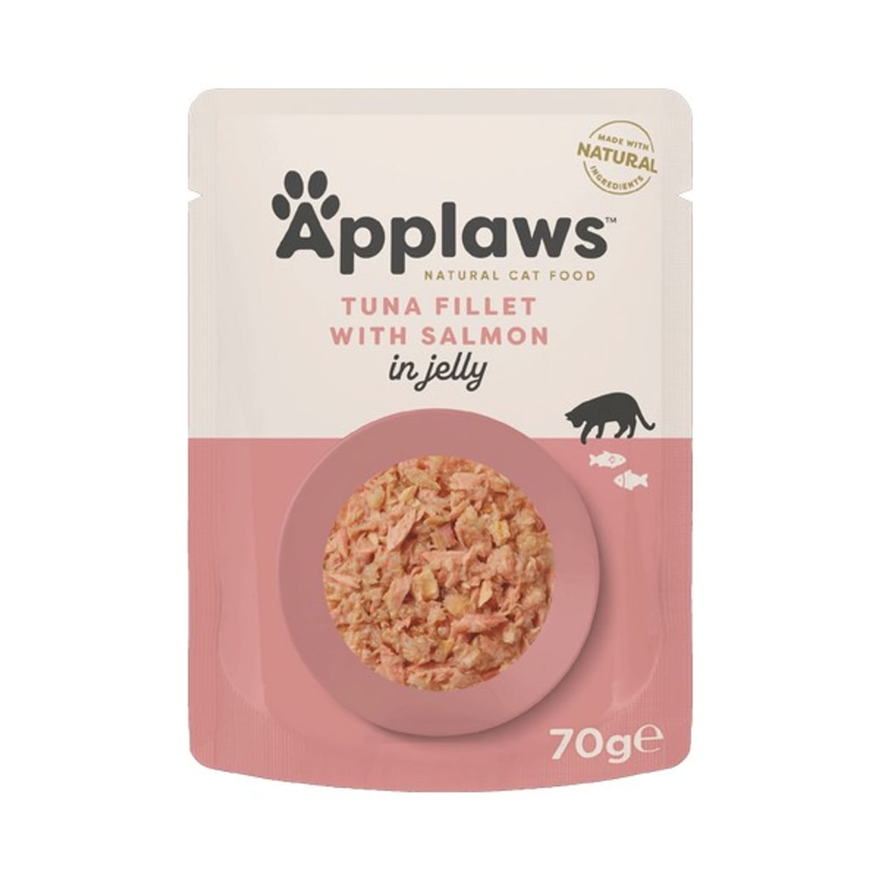 Applaws Cat Pouch Tender Tuna with Salmon in a Tasty Jelly Cat Food Case of 16