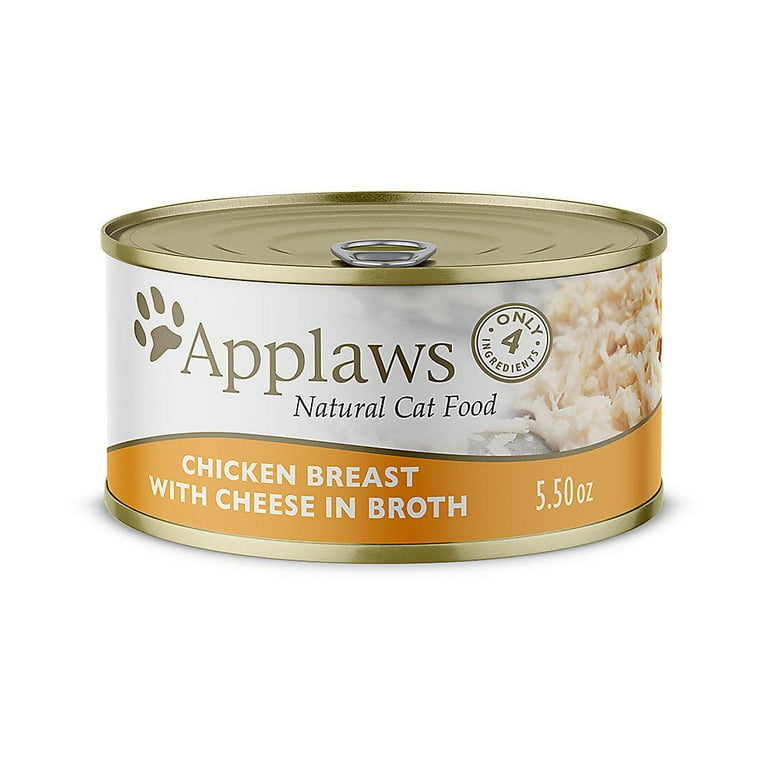 Applaws Natural Wet Cat Food Chicken Breast with Cheese in Broth Applaws Natural Wet Cat Food Chicken Breast with Cheese in Broth