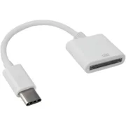 for Apple 30pin Female to USB 3.1 Type-C USB-C Sync Data Charging Adapter Cable Cell Phone OTG Adapters USB Cables Accessories, USB c Female to USB Female Adapter