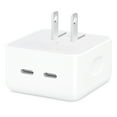 thumbnail image 1 of Apple 35W Dual USB-C Port Compact Power Adapter Fast Charger for iPhone, iPad, Airpods, Apple Watch, and more, 1 of 5