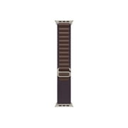 Apple Watch Band - Alpine Loop 49mm - Indigo with Rugged Titanium Finish - Large