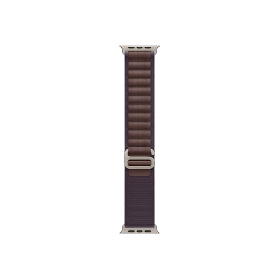 Apple Watch Band - Alpine Loop (49mm) - Indigo with Rugged Titanium Finish - Large