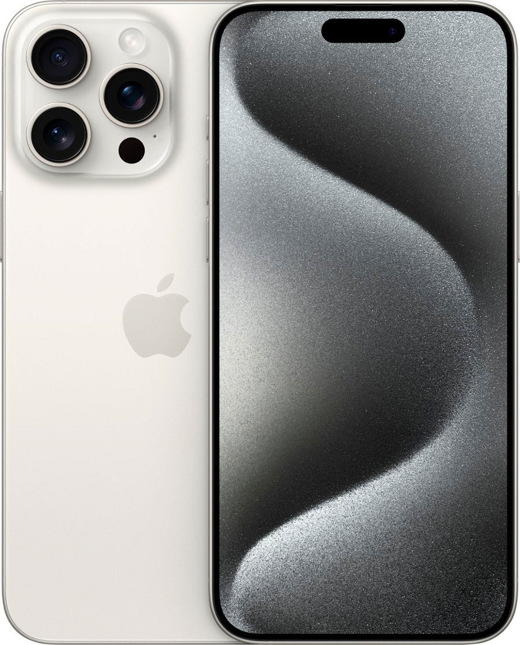 Open Box Apple 5G, Bluetooth, NFC 256 GB Unlocked Cell Phones, White Titanium, (Premium)