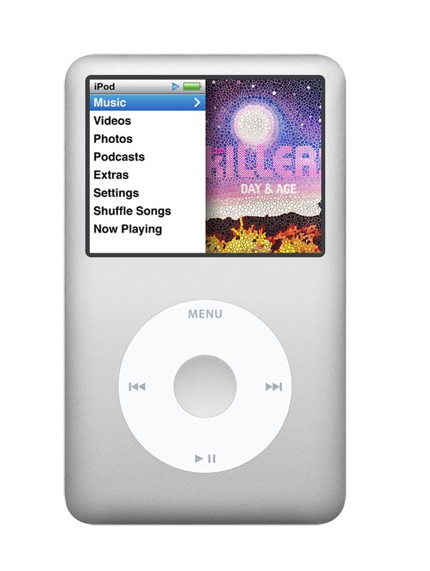 Apple iPod Classic シルバー 120GB Pre-Owned Apple iPod 7th Generation 120GB, Silver, - Walmart.com