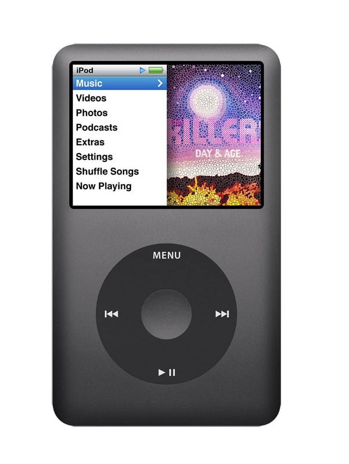 Apple 7th Generation iPod 160GB Black Classic| MP3 Audio/Video Player | Like New - image 1 of 5