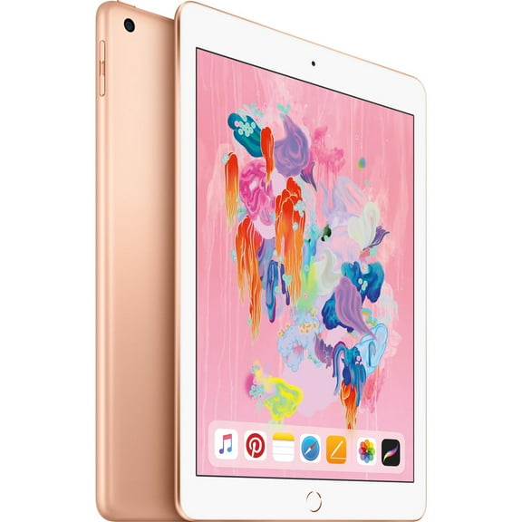 Restored Apple 9.7" iPad (Early 2018, 32GB, Wi-Fi + 4G LTE, Gold) (Refurbished)