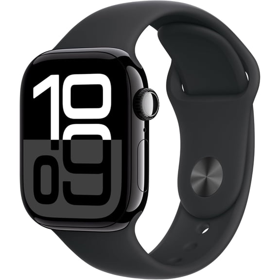Restored Apple Watch Series 10 Aluminum 46mm A3003 (GPS Only) Jet Black Smart Watch