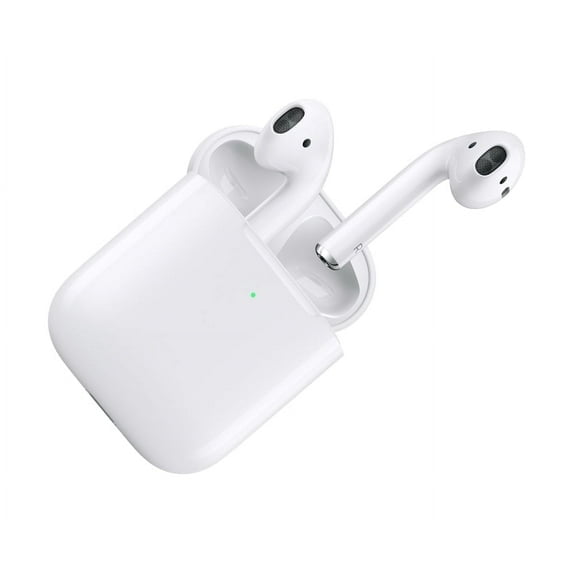 Pre-Owned Apple AirPods 2 In-Ear Headphones with Wireless Charging Case, White, 1 count
