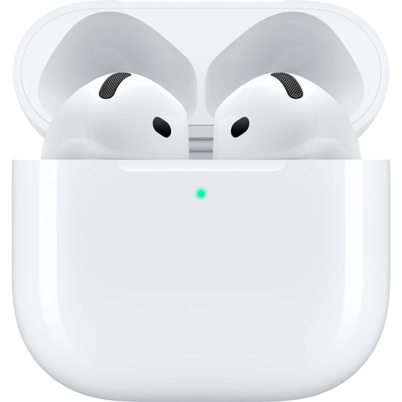 Apple AirPods 4 Bluetooth In-Ear Earbuds with Active Noise Cancellation, USB-C Charging Case, H2 Chip, White