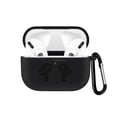 thumbnail image 1 of Apple AirPods Pro Silicone Earpod Charging Protective with Carabiner Case Cover Black, 1 of 5