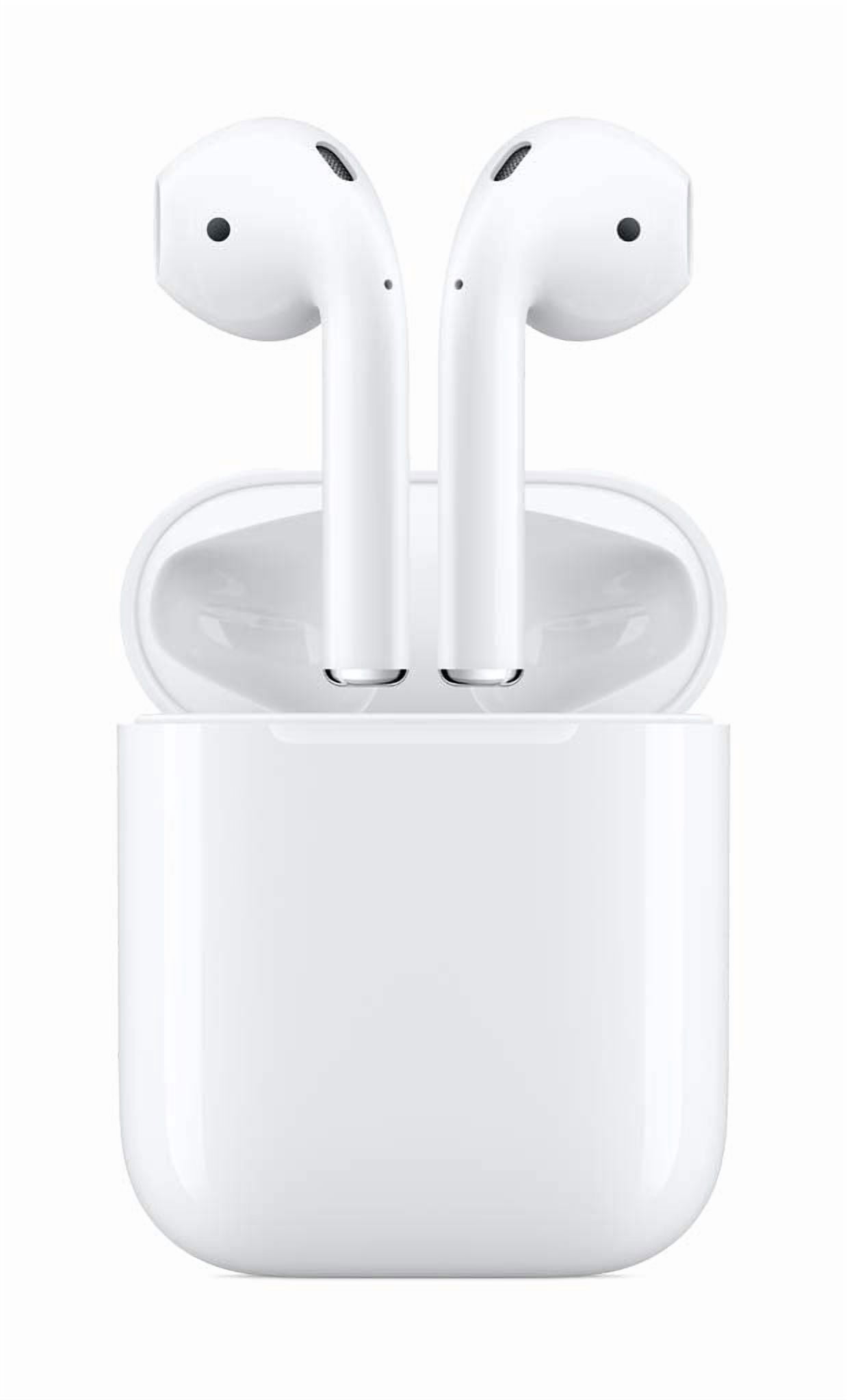 Restored Apple AirPods (2nd Generation) In-Ear Earbuds with Charging Case, White