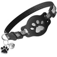 thumbnail image 1 of Apple AirTag Pet Collar | Reflective Cat Dog Neck Collar with Bell | Anti-Lost Tracker Cover for Pets, Black, 1 of 6