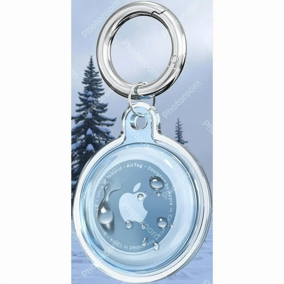 Apple AirTag Protective Case TPU Waterproof Anti Lost Tracking Device Cover Blue 1 Piece