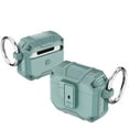 thumbnail image 1 of for Apple Airpods 2 1 Case, AirPods 2nd 1st Gen Case, Dual-Color Rugged Hybrid PC TPU Airbuds Case with Keychain Dustproof Anti-Scratch Protective Case for Apple Apple Airpods 2 &1, Green, 1 of 8