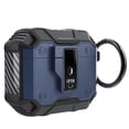 thumbnail image 1 of for Apple Airpods 2nd 1st Generation Case with Keychain, , Rugged Hybrid PC TPU Airbuds Container Dustproof Anti-Scratch Protective Case for Apple Apple Airpods 2 &1, Blue, 1 of 8