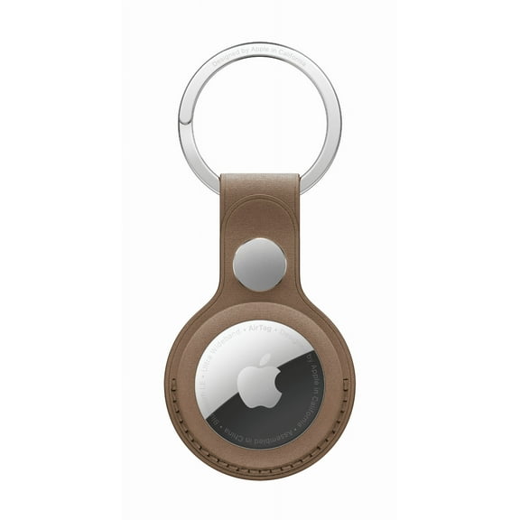 Apple Airtag FineWoven Key Ring Taupe