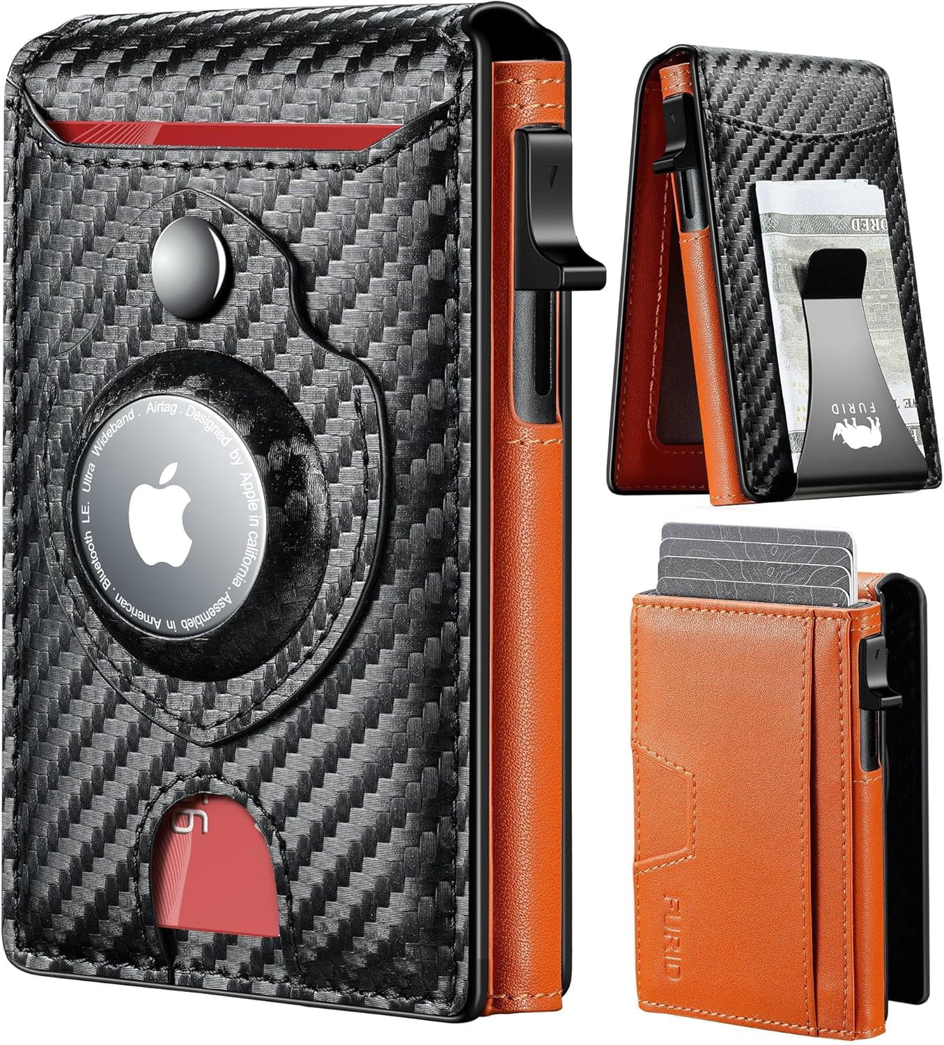 Apple Airtag Wallet Men: Smart Wallet with Airtag Holder - Air Tag ...
