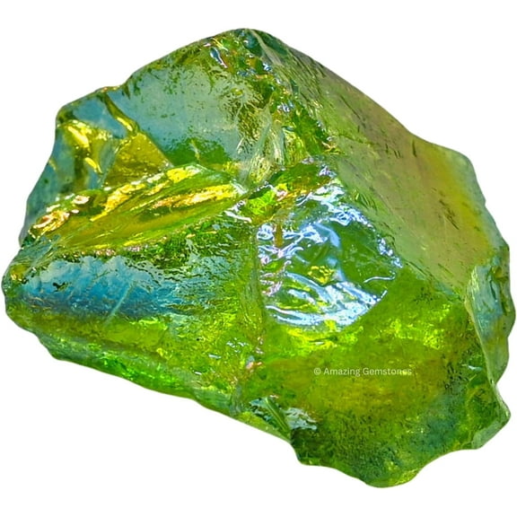 Apple Aura Quartz Crystal Raw Stones (2 Pieces)