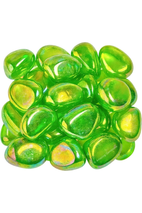 Apple Aura Quartz Crystals and Healing Stones Tumbled - 1000+ Carats