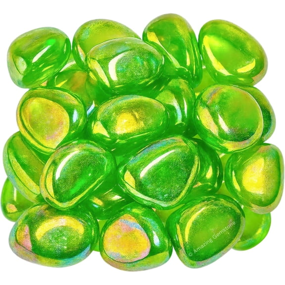 Apple Aura Quartz Crystals and Healing Stones Tumbled - 1000+ Carats