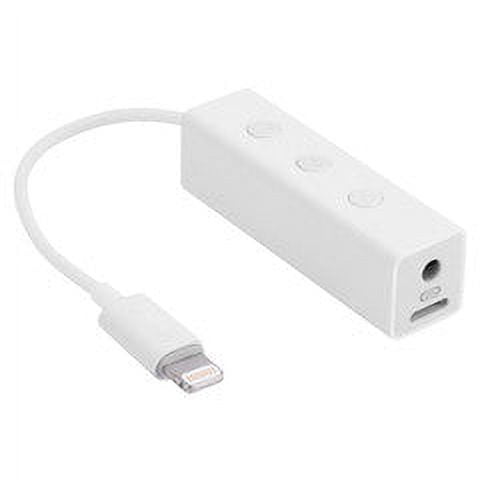 Apple Authorized 3.5mm audio + charge, lightning Male to Female Adapter Cable, 6 inch