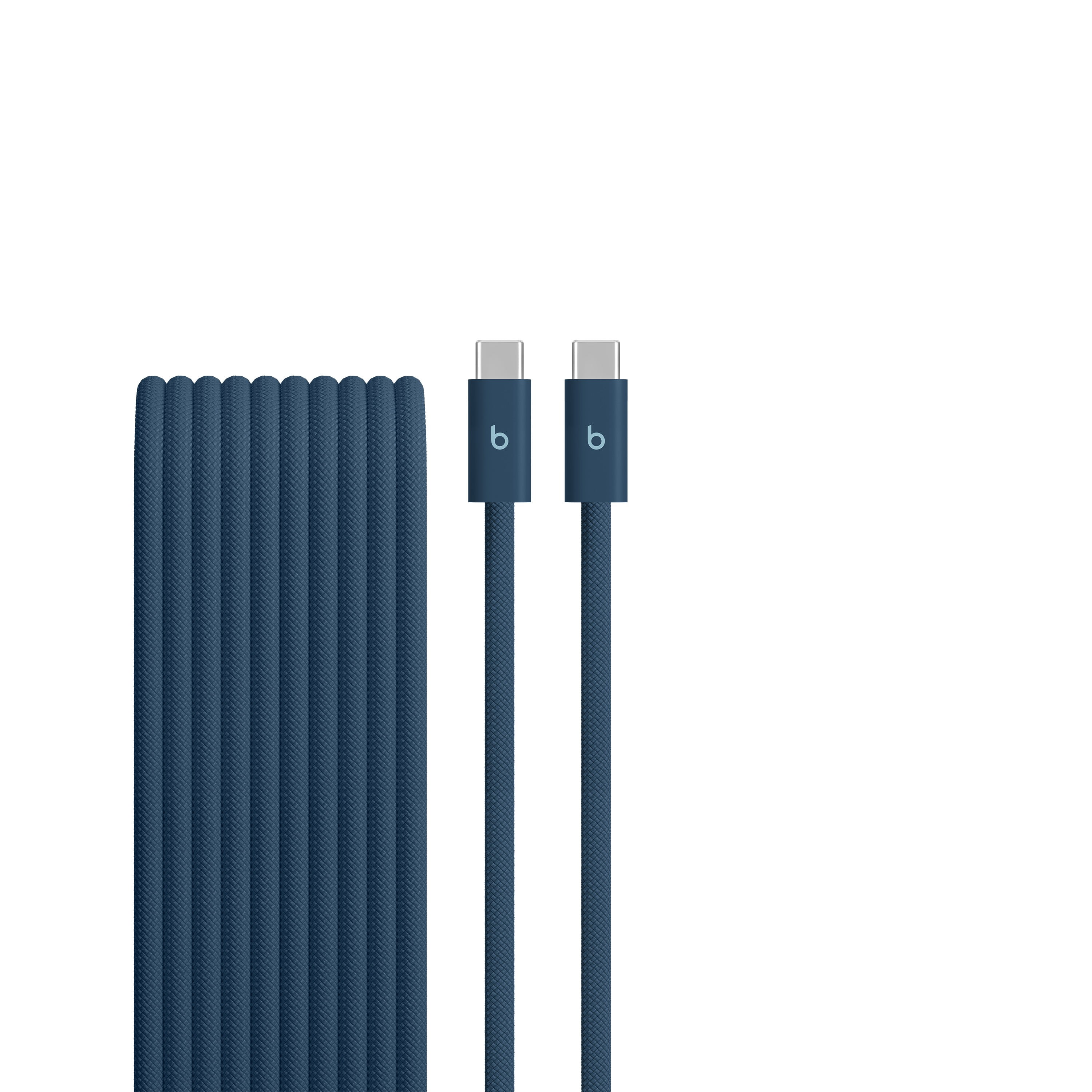 Beats 240W USB-C to USB-C Braided Cable, Fast charging, Durable/Tangle Free, Compatible with Apple and Android Devices (3 m) – Nitro Navy