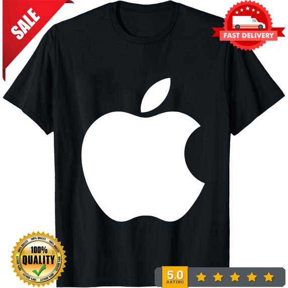 Apple BLACK T-SHIRT Logo Tech Computer Geek OSX Mac IPod IPad Cool Shirt Tee, LIMITED EDITION-TH70033