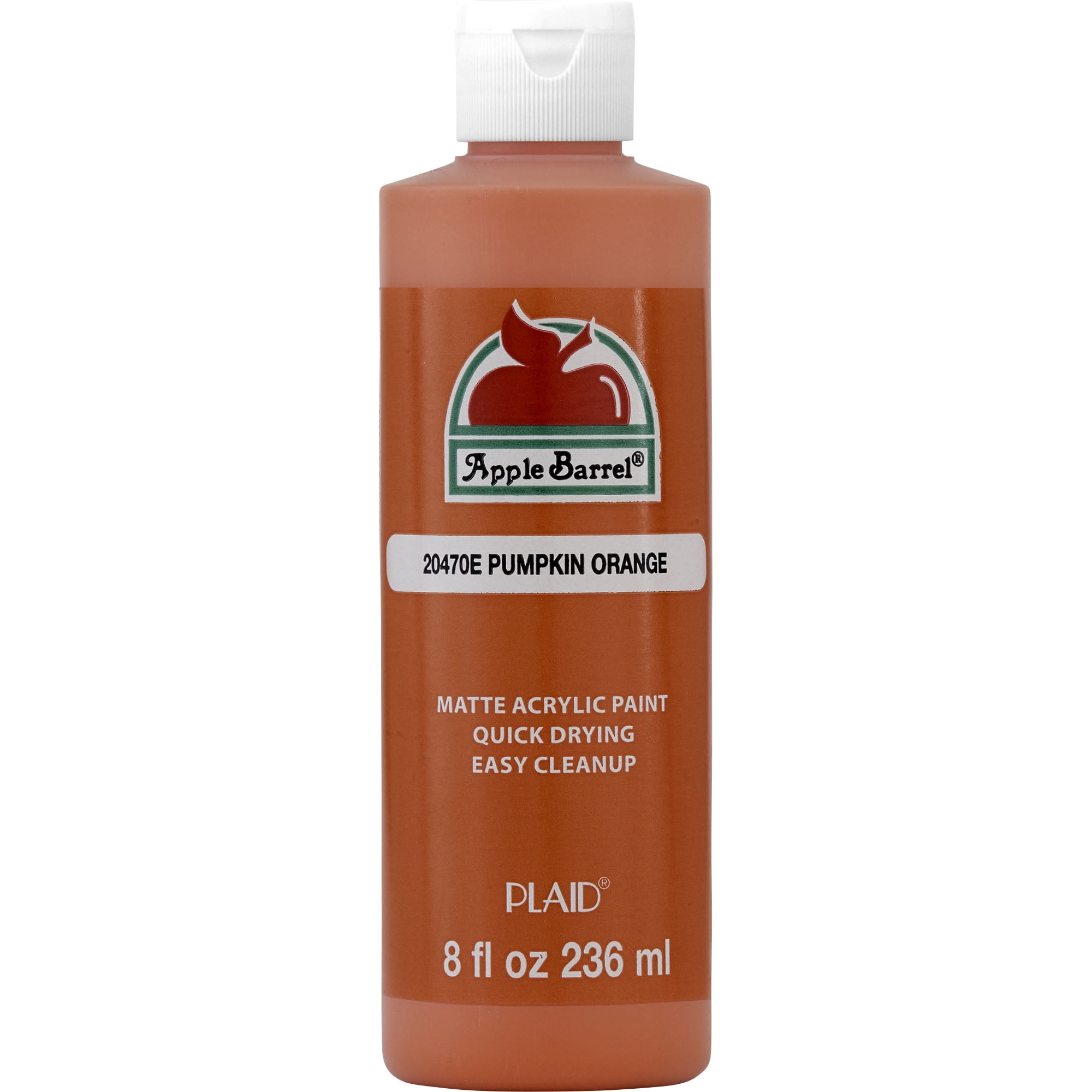 Apple Barrel Acrylic Craft Paint, Matte Finish, Pumpkin Orange, 8 fl oz