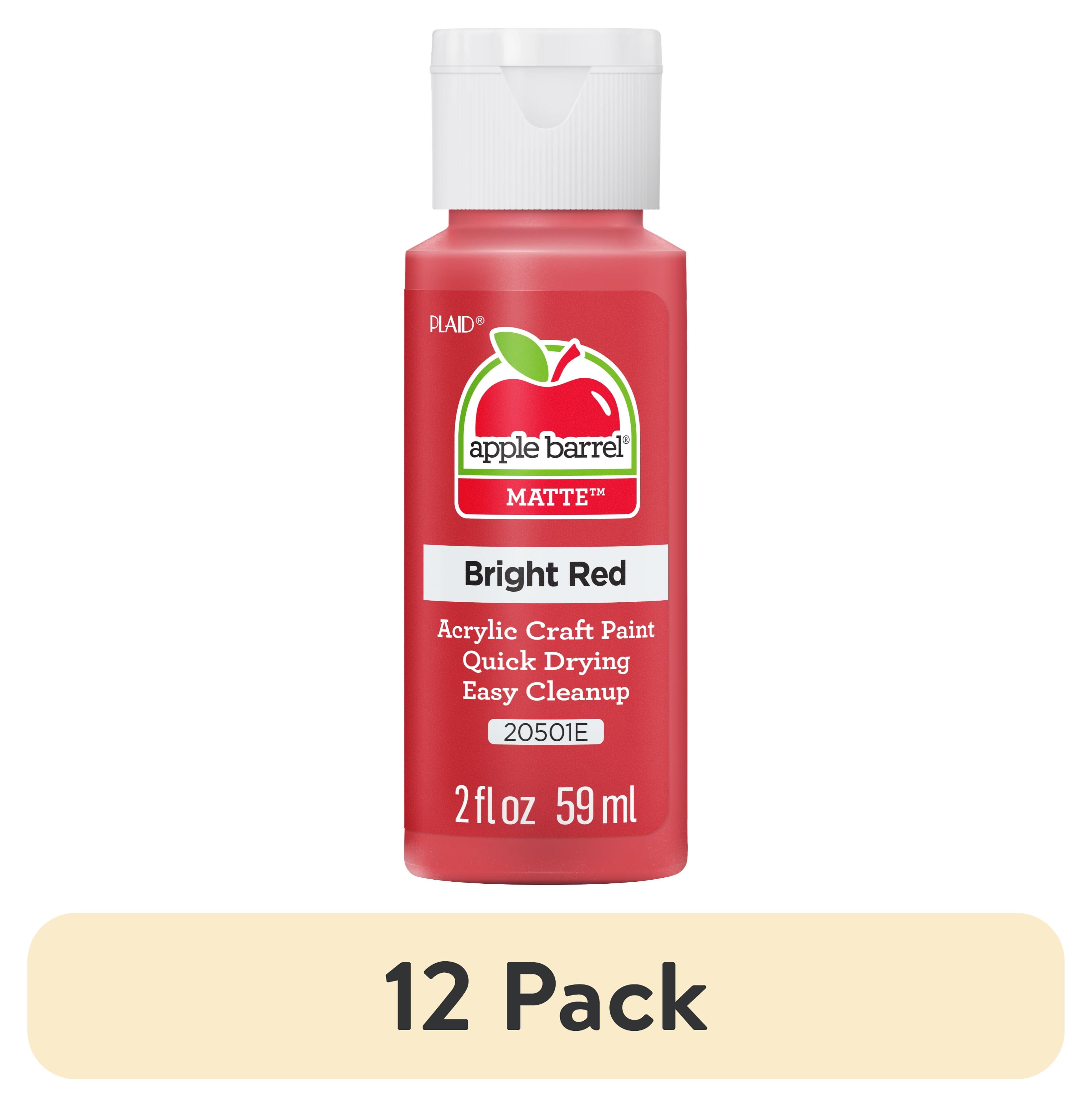 (12 pack) Apple Barrel 20501EX Acrylic Craft Paint, Matte Finish