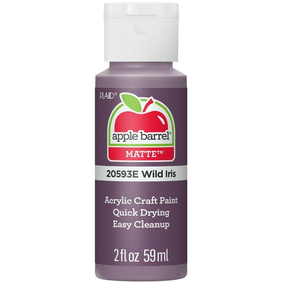 Apple Barrel Acrylic Craft Paint, Matte Finish, 2 fl oz, Wild Iris