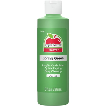 Apple Barrel 20713E Acrylic Craft Paint, Matte Finish, Spring Green, 8 fl oz