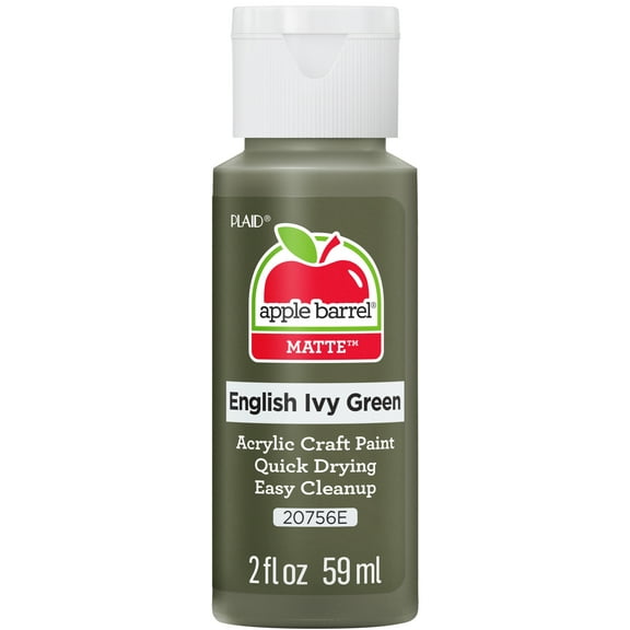Apple Barrel Acrylic Craft Paint, Matte Finish, English Ivy Green, 2 fl oz