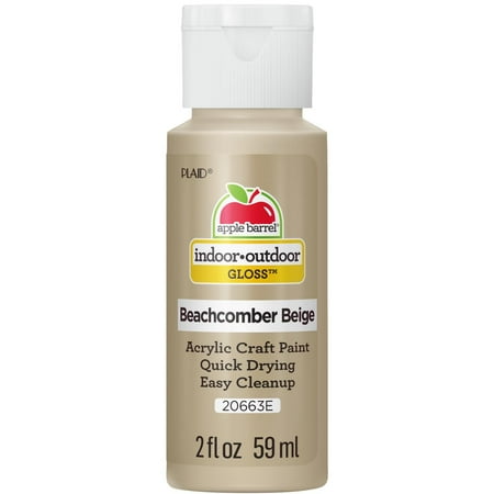 Apple Barrel Acrylic Craft Paint, Gloss Finish, Beachcomber Beige, 2 fl oz