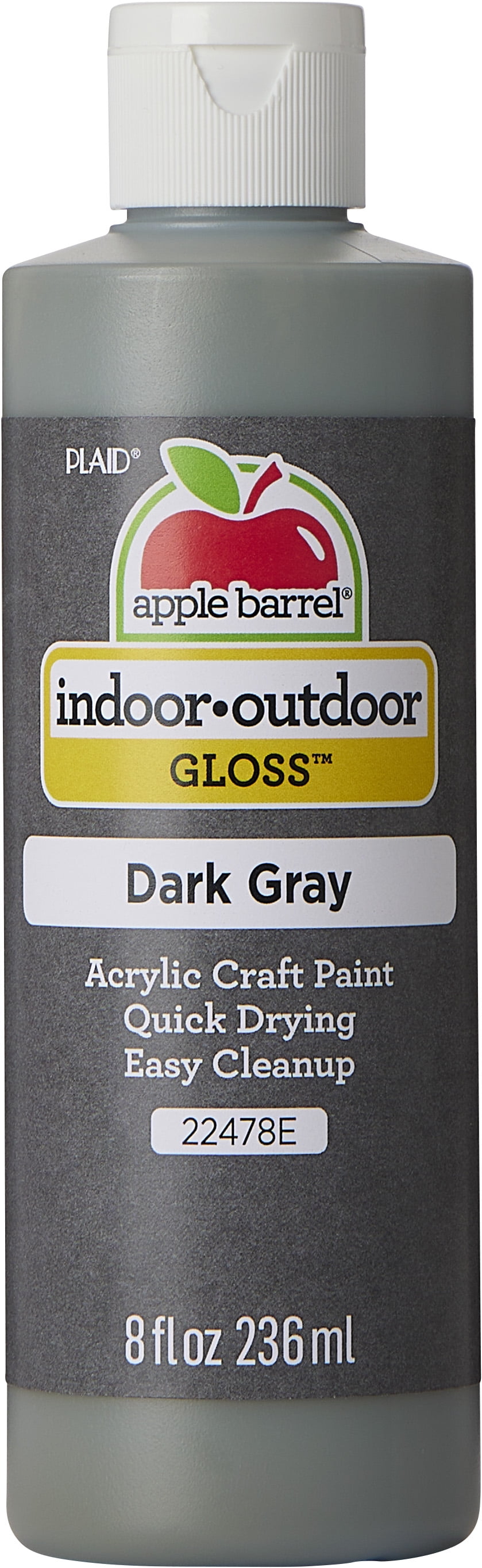 Apple Barrel Acrylic Paint, 8 Fl Oz , Country Gray