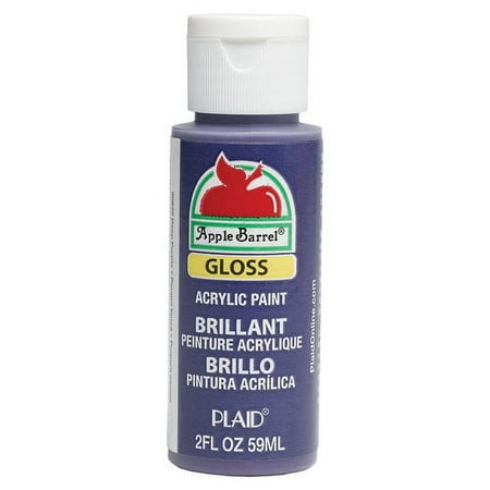 Apple Barrel Acrylic Craft Paint, Gloss Finish, Deep Purple, 2 fl oz