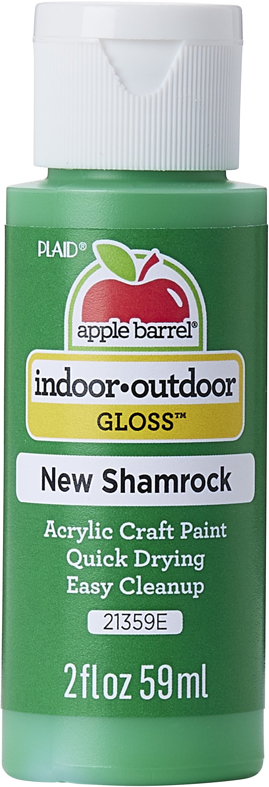 Apple Barrel Acrylic Craft Paint, Gloss Finish, New Shamrock, 2 fl oz