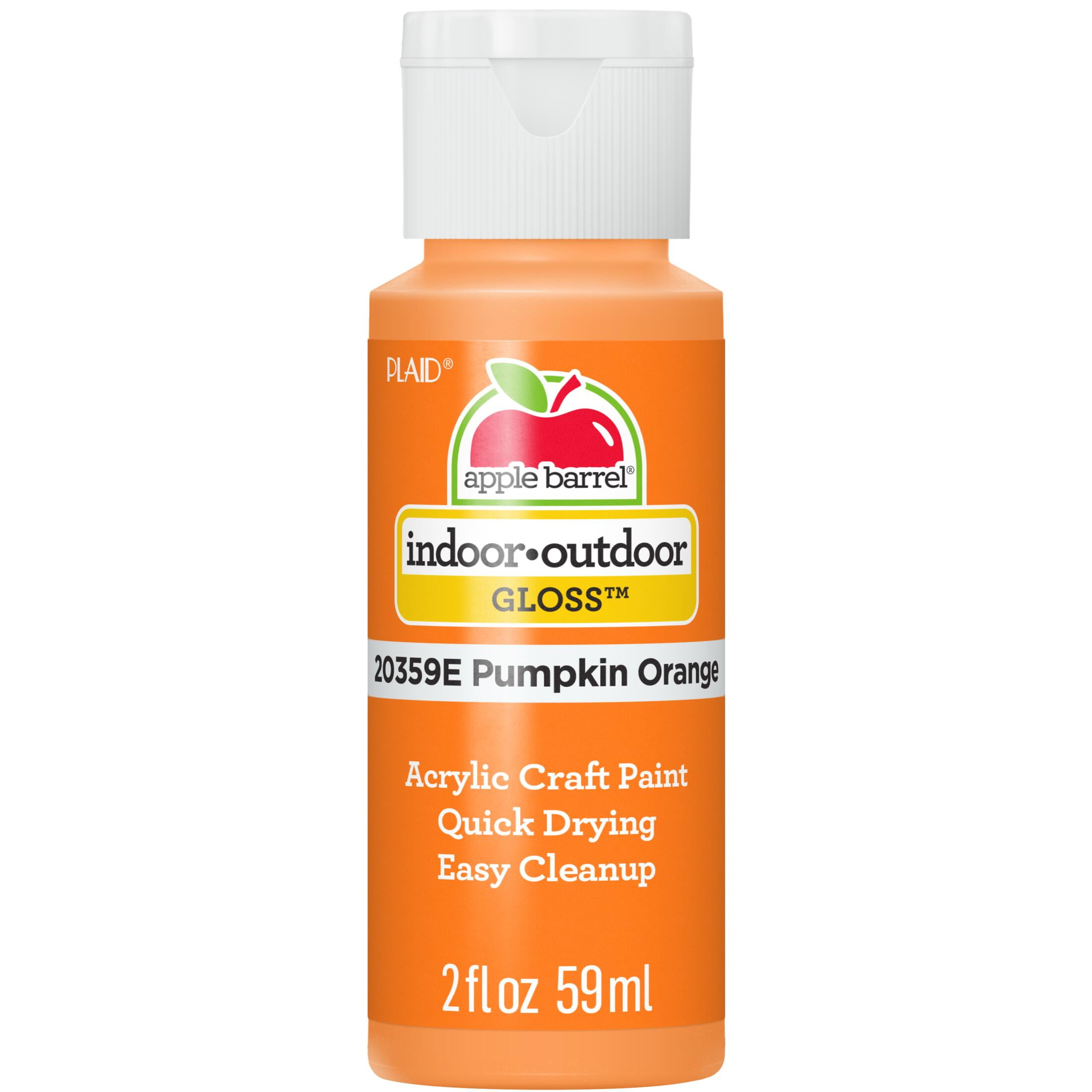 Apple Barrel Acrylic Craft Paint, Gloss Finish, Pumpkin Orange, 2 fl oz
