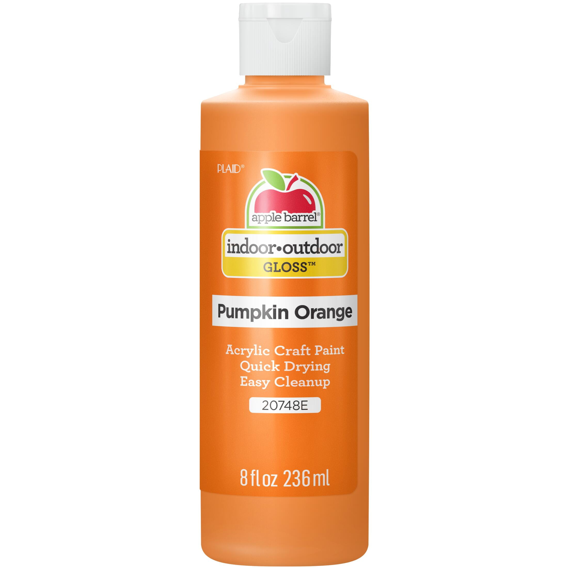 Apple Barrel Acrylic Craft Paint, Gloss Finish, Pumpkin Orange, 8 fl oz