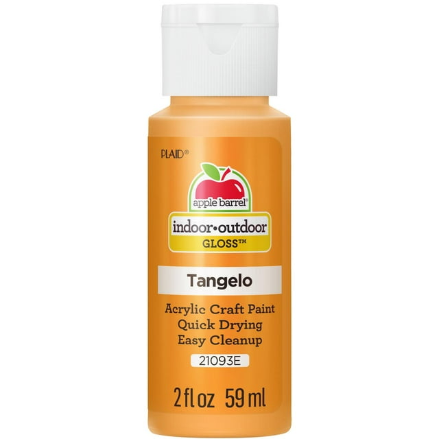 Apple Barrel Acrylic Craft Paint, Gloss Finish, Tangelo, 2 fl oz